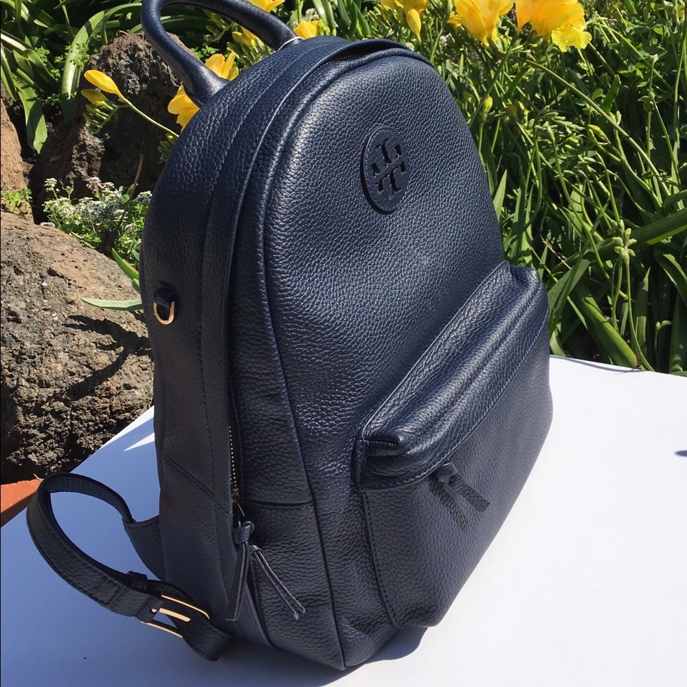 Tory Burch pebbled leather backpack - Picture 3 of 8